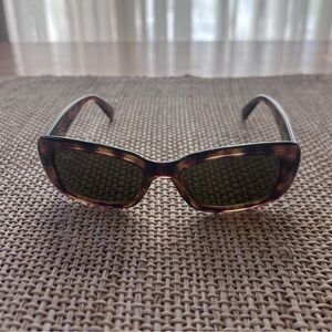 Ray-Ban Brown Havana Tortoiseshell Square Frame Sunglasses.